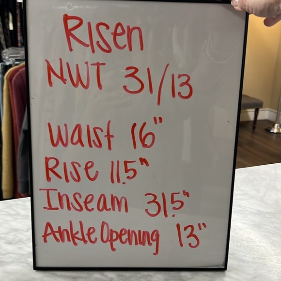 Risen NWT White Flare/Bootcut Jeans Size 31/13 - Picture 5 of 12